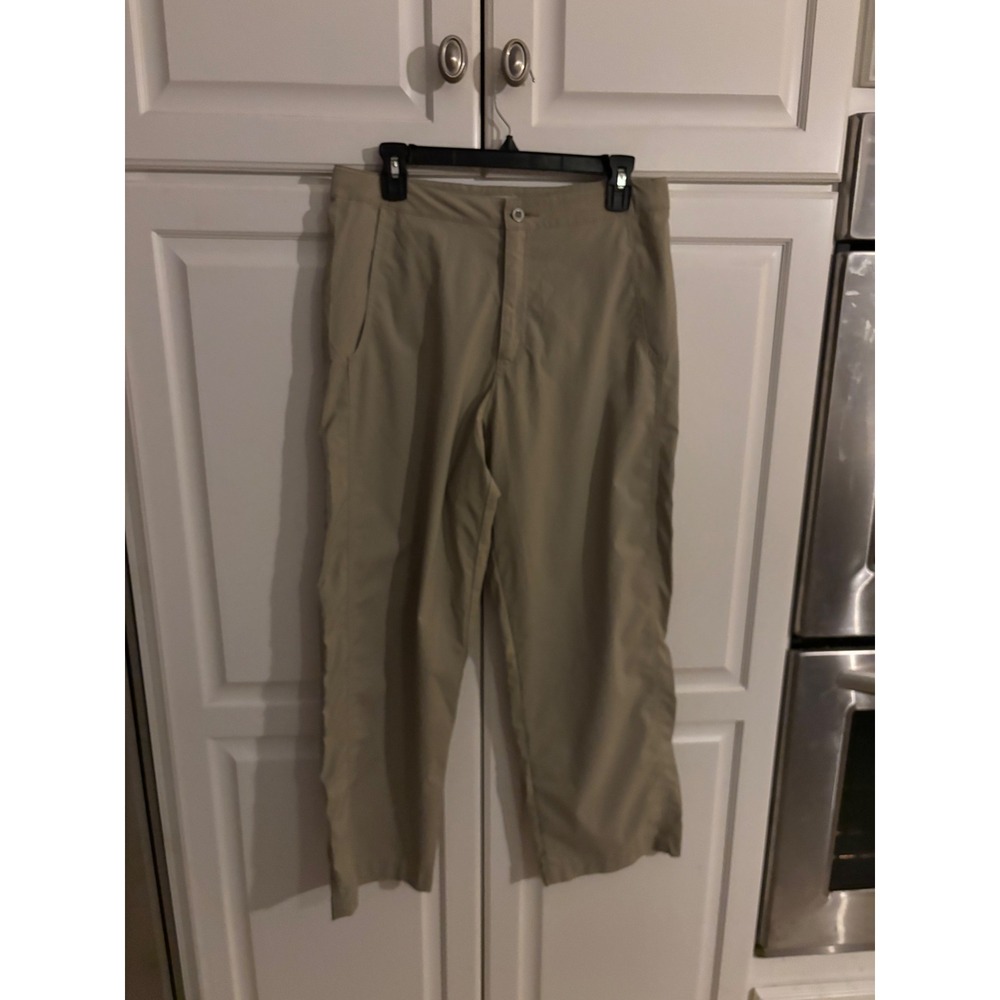 Royal Robbins Womens Tan Hiking Travel Pants Stretch Straight Leg Size 10